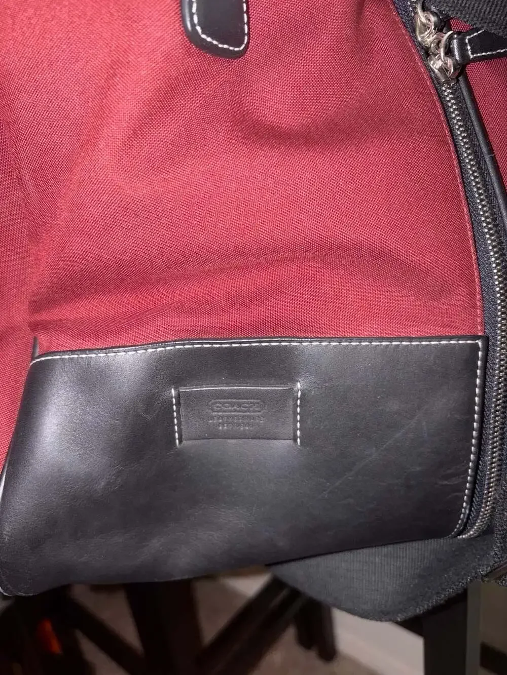 Coach Leatherware Canvas and Leather Weekender Travel Bag